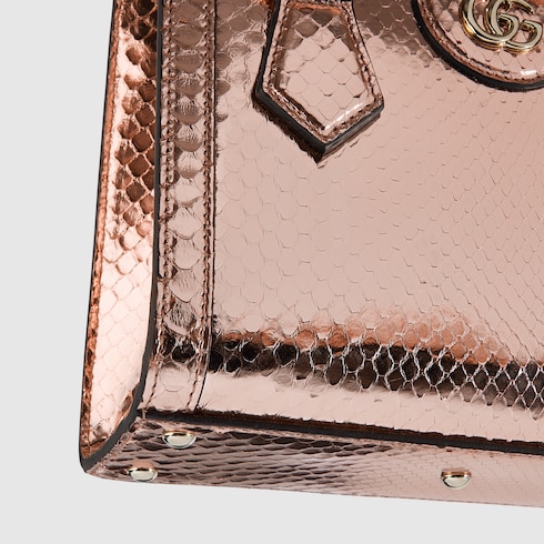 Gucci Diana python small tote bag