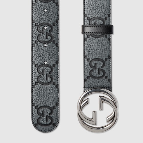 Belt with Interlocking G buckle