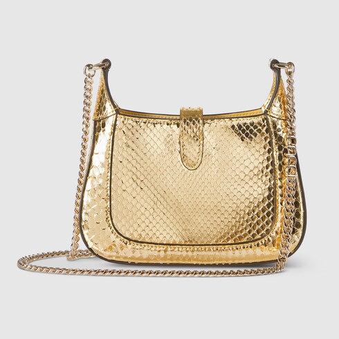 Gucci Jackie Notte python mini bag