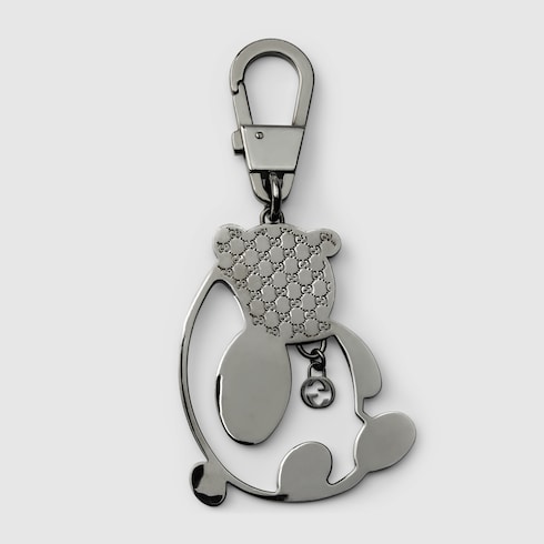 Porte-clés panda avec détail GG enlacés