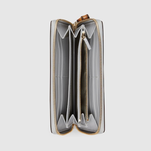 Zip-around python wallet with bamboo
