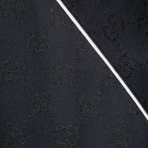 Giacca in nylon e jersey GG con cerniera