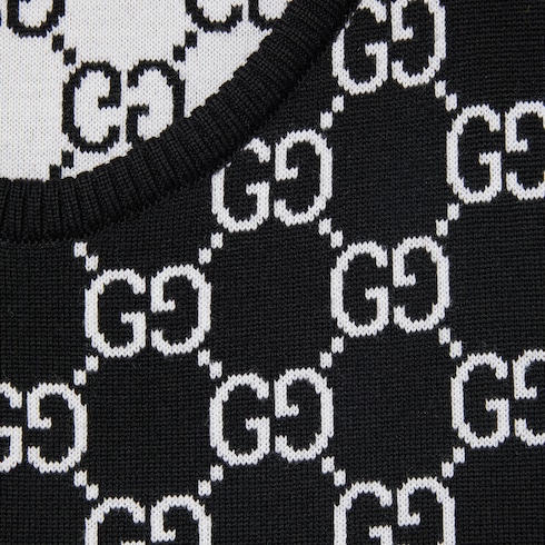 GG羊毛提花迷你连衣裙
