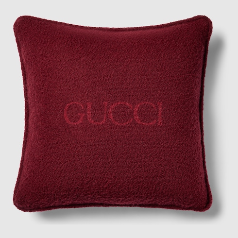 Cuscino in lana bouclé Gucci