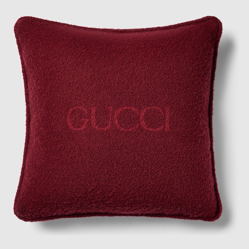 Gucci wool bouclé cushion