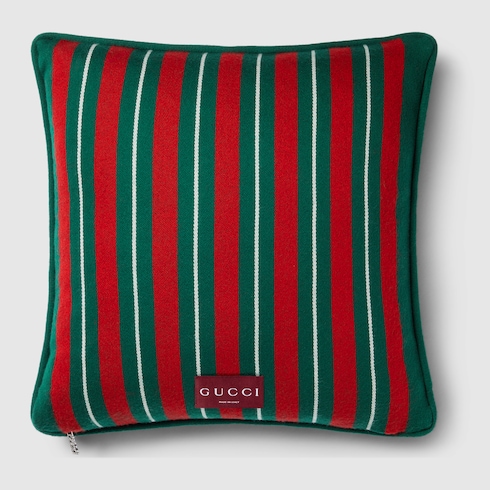 Gucci Web wool cushion Detail 2