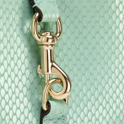 Gucci Jackie Notte系列蟒蛇皮迷你手袋