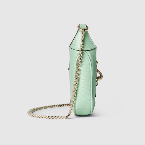 Gucci Jackie Notte系列蟒蛇皮迷你手袋