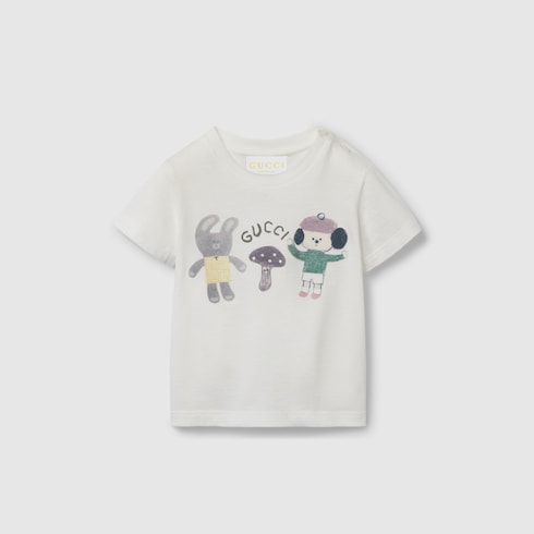 T-shirt neonato in cotone stampato