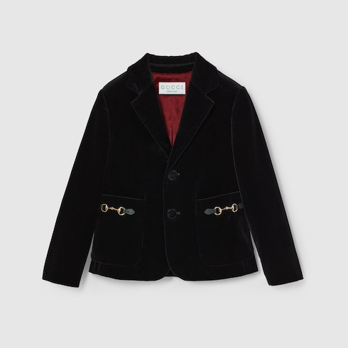 Children's cotton velvet jacket