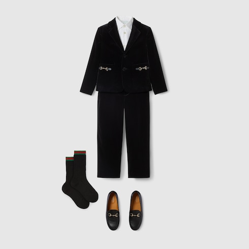 Chemise enfant en coton brodé