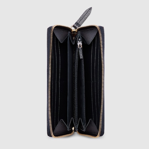 GG Marmont bi-color zip around wallet