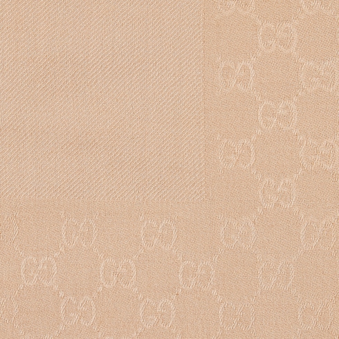 Châle en jacquard de soie et laine GG