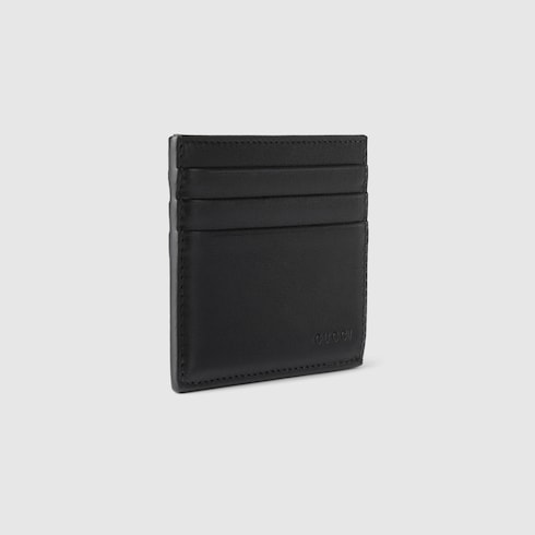 GG Emblem card case with GG fabric