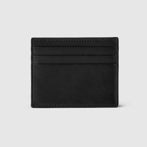 GG Emblem card case with GG fabric