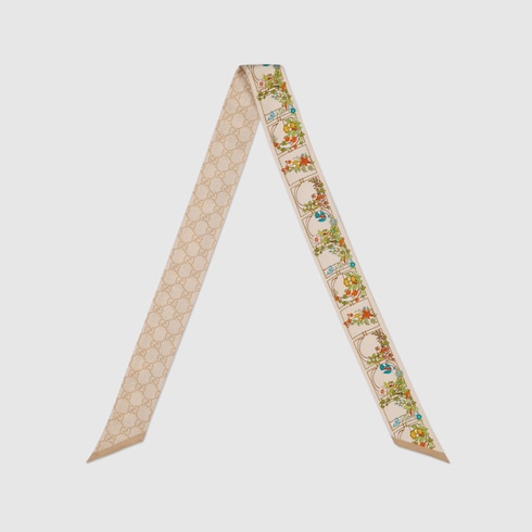 Printed silk ribbon