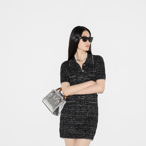 Gucci Diana系列蟒蛇皮革小号托特包