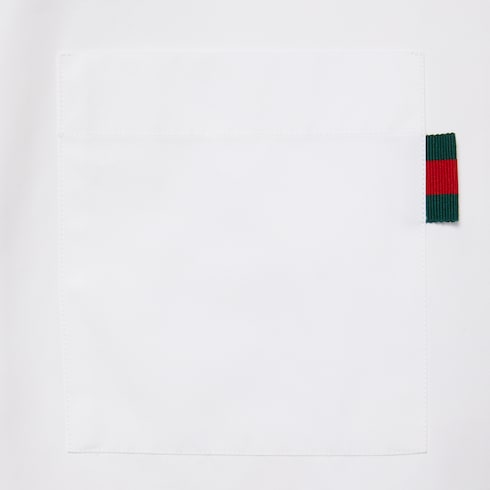 Camisa corte estándar algodón tribanda Web