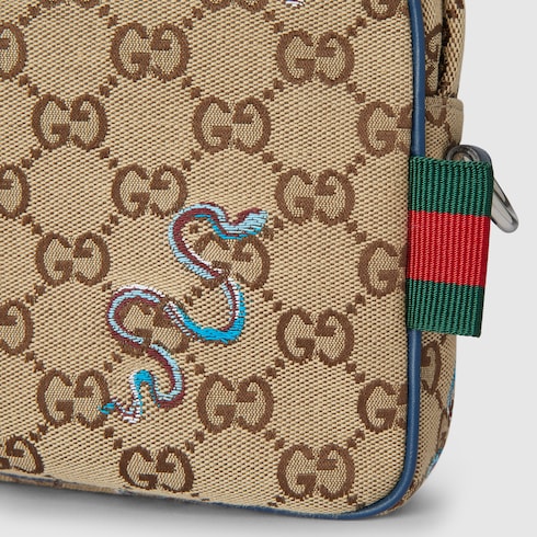 Small embroidered snake crossbody bag Detail 5