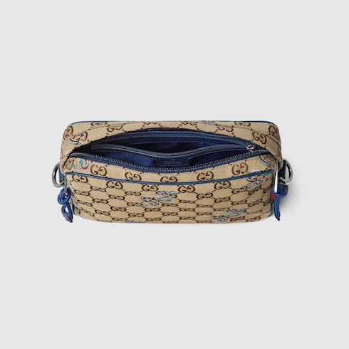 Small embroidered snake crossbody bag Detail 9