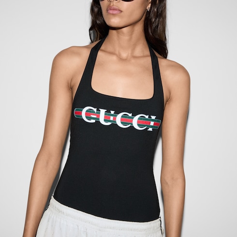 Badeanzug aus schillerndem Jersey mit Print