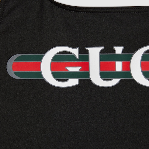 Badeanzug aus schillerndem Jersey mit Print
