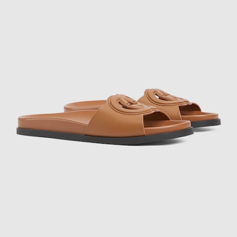 Women's Interlocking G slide sandal