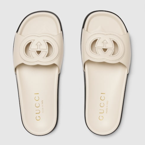 Women's slide sandal with Interlocking G