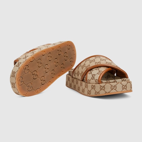 Sandales GG compensées pour femme