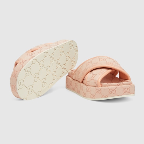 Sandales GG compensées pour femme
