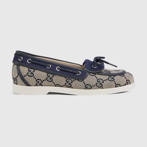Chaussures bateau à motif GG pour enfant
