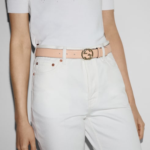 GG belt with Interlocking G buckle