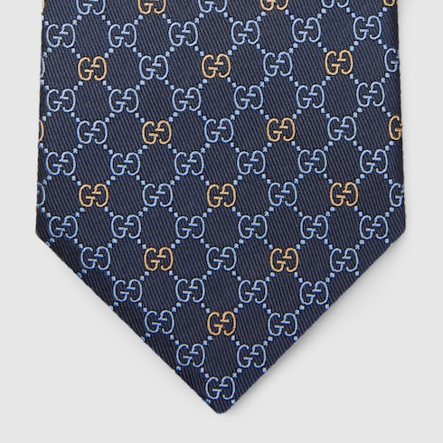 GG silk jacquard tie