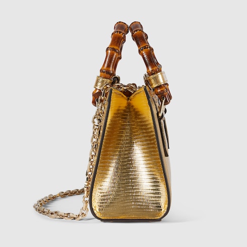 Gucci Diana lizard small tote bag