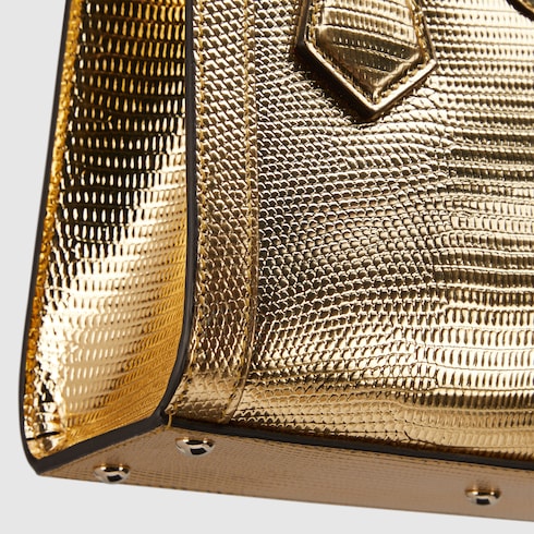 Gucci Diana lizard small tote bag