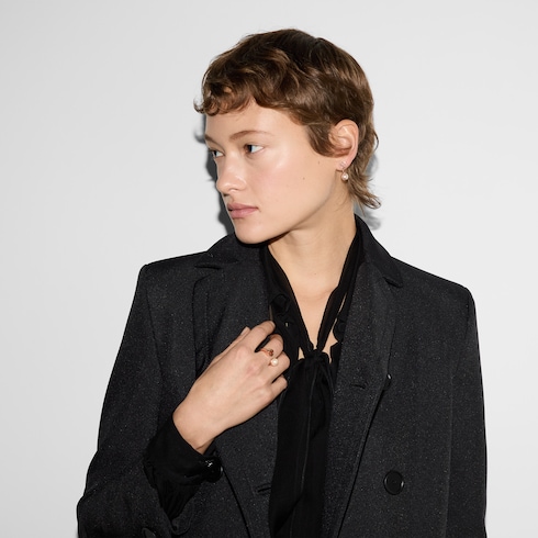 Gucci Blondie Ring mit Kunstharzperle