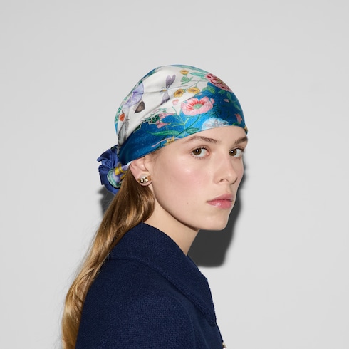 Printed silk carré