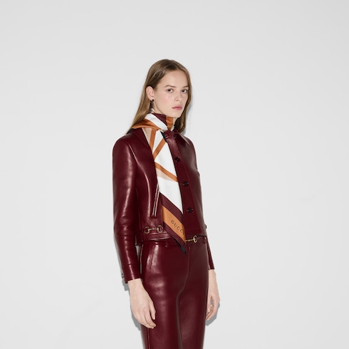 Printed silk twill carré
