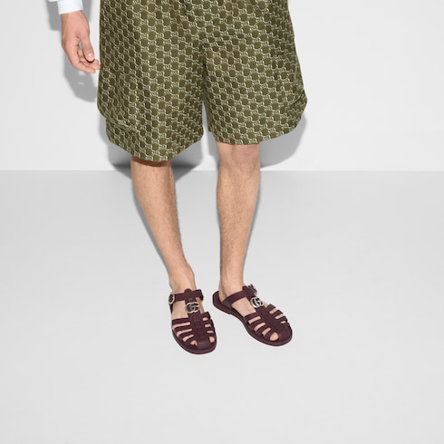 Sandalia con Doble G para hombre