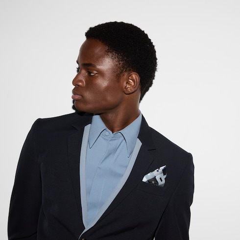 Printed cotton pocket square