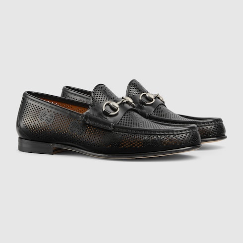 Men's Horsebit 1953 loafer in Black Leather | GUCCI® SI