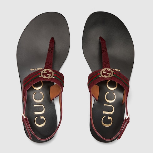 Sandales Web pour femme avec détail GG
