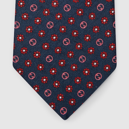 Silk jacquard tie