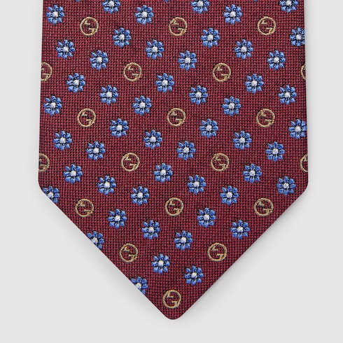 Silk jacquard tie