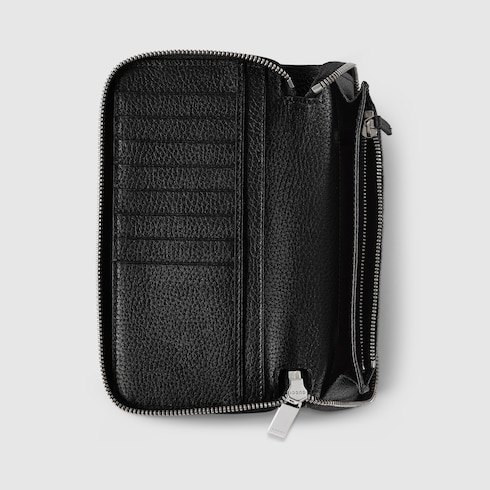 Zip around wallet with Gucci script Detail 5