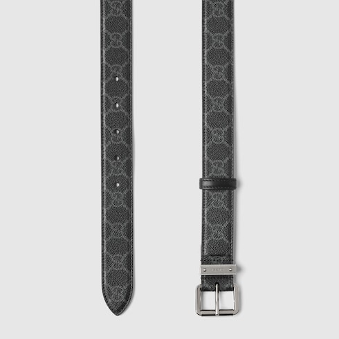 Ceinture avec boucle carrée GG Emblem