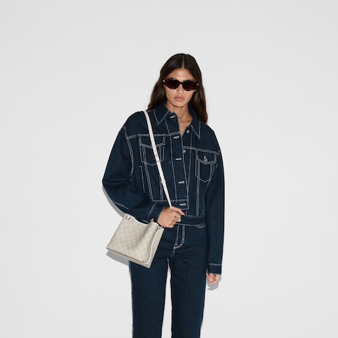 Маленькая сумка-ведро GG Emblem