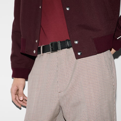 Ceinture avec boucle carrée GG Emblem