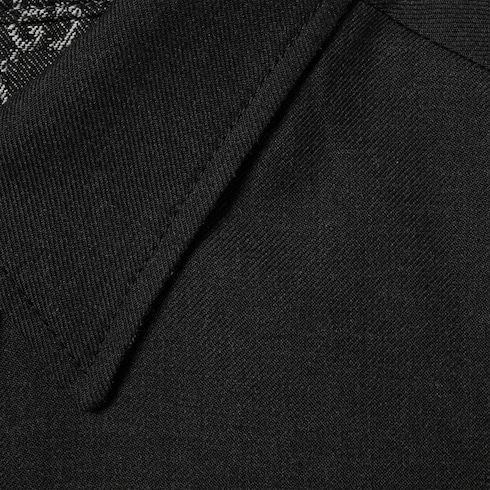Wendbares Hemd aus Wolle und GG Denim