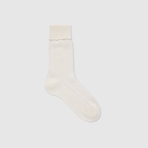 Chaussettes pour enfant en maille de coton Gucci
